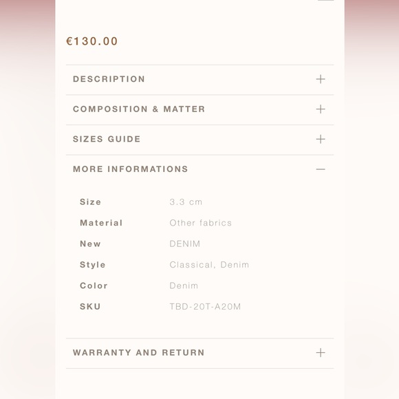 Made in France / Brand New luxury hair accessories Alexander de Paris denim - Picture 4 of 8